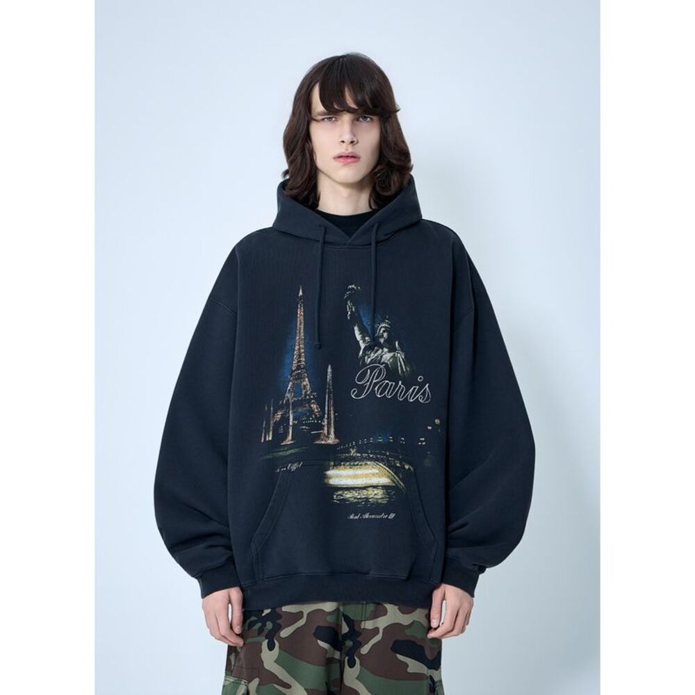 Vetements Men Paris Tourist Zip Up Hoodie